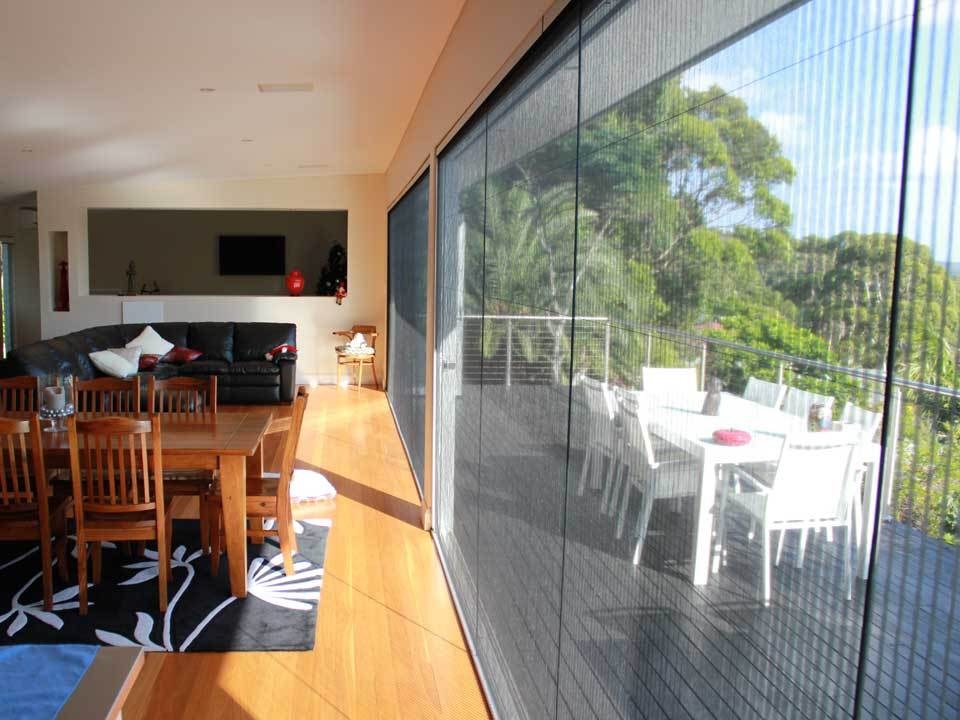 Retractable screens for insect protection and privacy - Duo by Intelliscreens