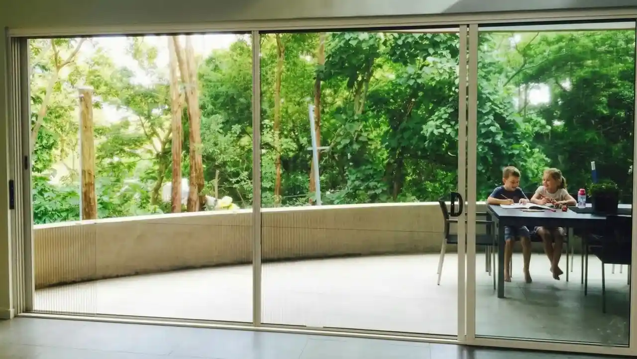 Sliding doors with retractable fly screens - by Intelliscreens